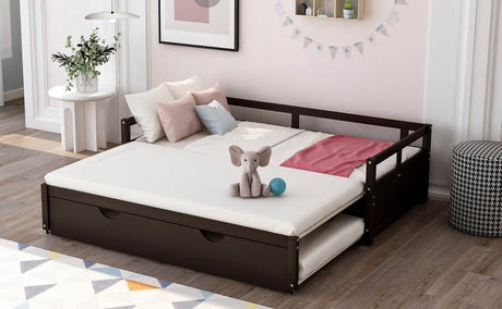 Twin Extending Solid Wood Daybed With Pull - Out Trundle - Slumberine - Omega Lifestyles