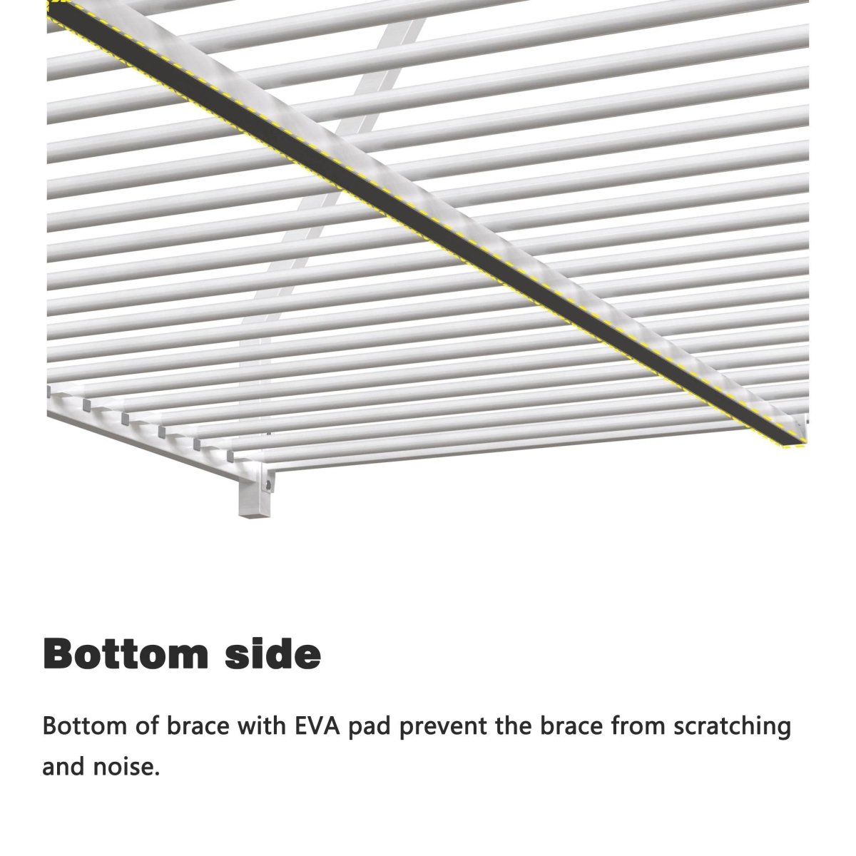 Twin Over Full Metal Bunk Bed White With Guardrails - Slumberine - Omega Lifestyles