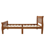 Twin Solid Wood Minimalist Platform Bed Frame With Headboard - Slumberine - Omega Lifestyles