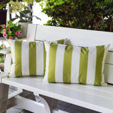 Weather Resistant Lime Green Polyester Outdoor Pillow 14x20 - Slumberine - Omega Lifestyles