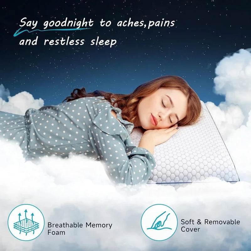 Adaptive Memory Foam Pillow for All Sleepers - Omega Lifestyles