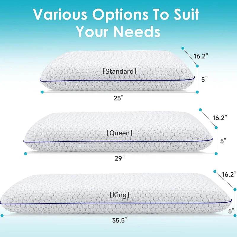 Adaptive Memory Foam Pillow for All Sleepers - Omega Lifestyles
