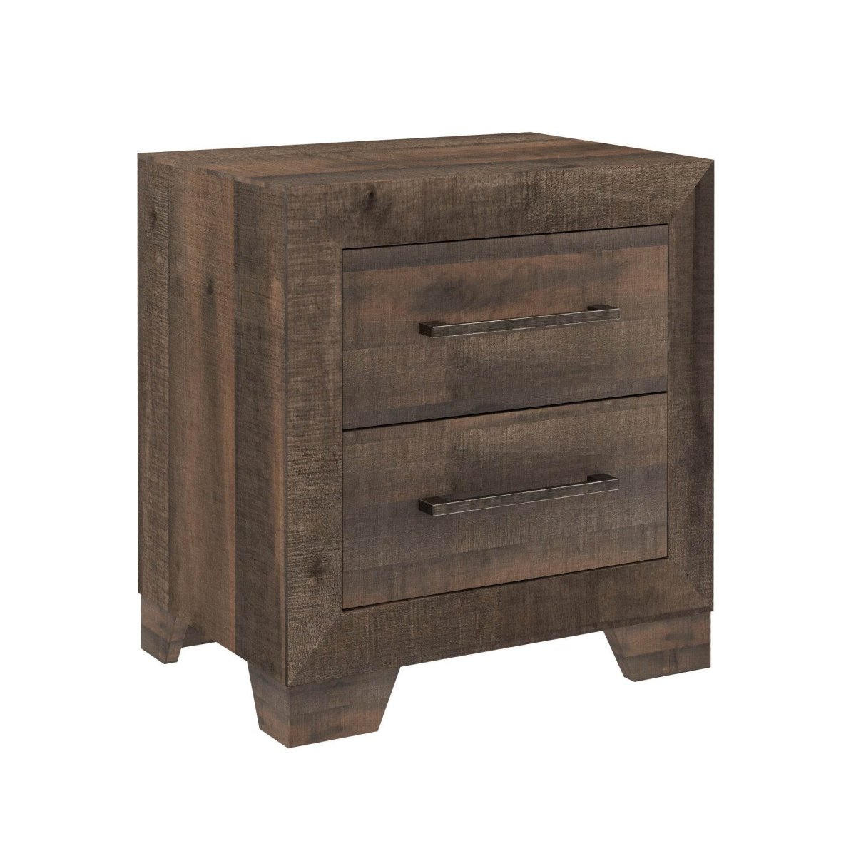 Brown Engineered Wood 2 - Drawer Nightstand - Somnio - Omega Lifestyles