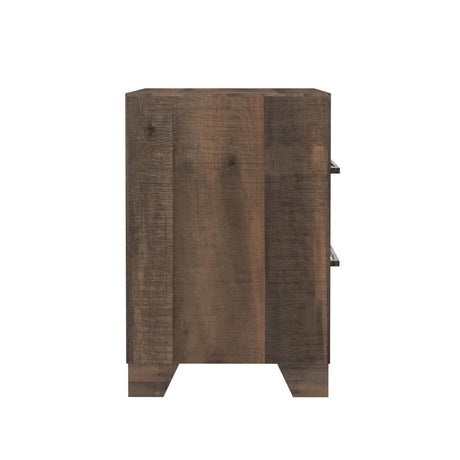 Brown Engineered Wood 2 - Drawer Nightstand - Somnio - Omega Lifestyles