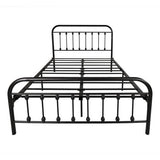 Full Metal Platform Victorian Style Bed Frame - Somnio - Omega Lifestyles