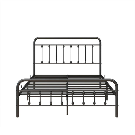 Full Metal Platform Victorian Style Bed Frame - Somnio - Omega Lifestyles