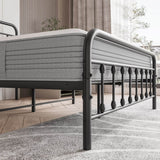 Full Metal Platform Victorian Style Bed Frame - Somnio - Omega Lifestyles