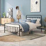 Full Metal Platform Victorian Style Bed Frame - Somnio - Omega Lifestyles