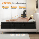 Medium Plush 12-Inch Hybrid Mattress - Sleep Galleria