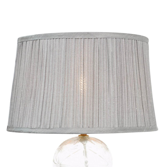 Modern Gold Table Lamp With Clear Glass Shade - Omega Lifestyles
