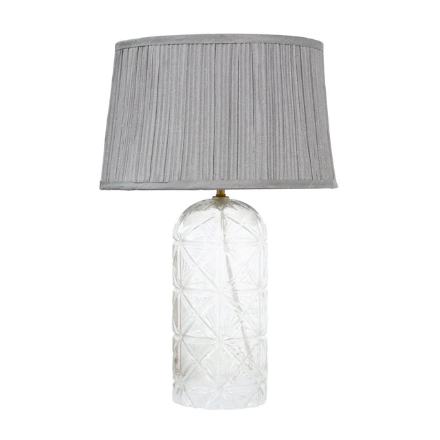 Modern Gold Table Lamp With Clear Glass Shade - Omega Lifestyles