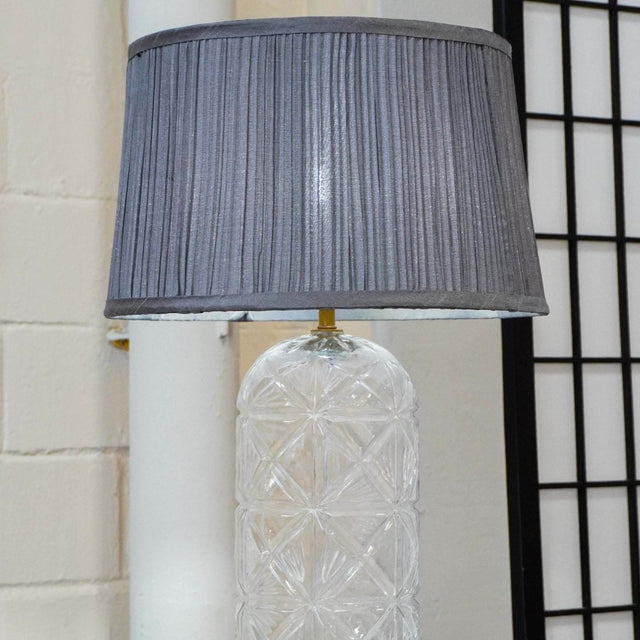 Modern Gold Table Lamp With Clear Glass Shade - Omega Lifestyles