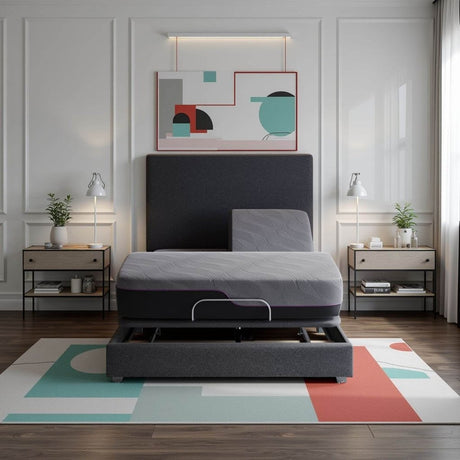 Soft 11 - Inch Flex Top Plush Memory Foam Queen Mattress Bundle - Somnio - Omega Lifestyles