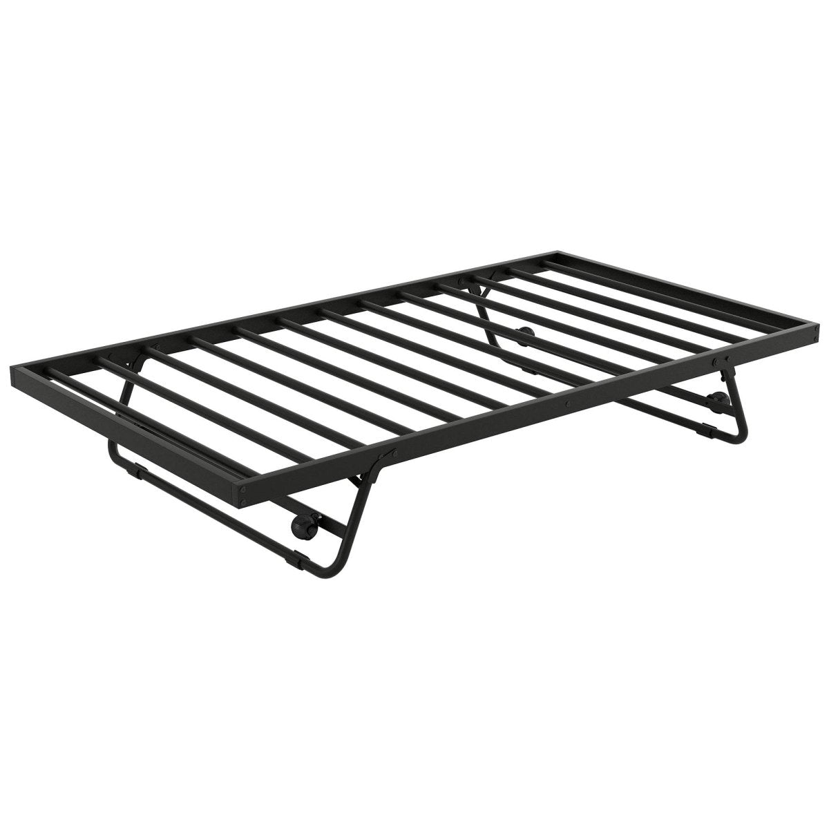 Twin Metal Daybed With LED Lighting And Adjustable Trundle - Sleep Galleria