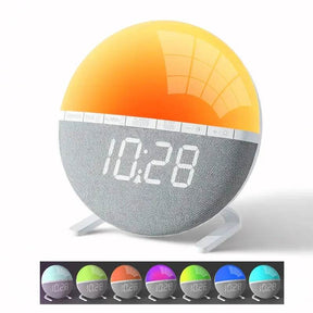Wake Up Light Sunrise Alarm Clock with Natural Sounds - Omega Lifestyles