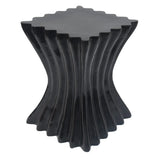 Wave Design Lightweight Concrete Outdoor Patio Side Table - Omega Lifestyles