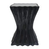 Wave Design Lightweight Concrete Outdoor Patio Side Table - Omega Lifestyles