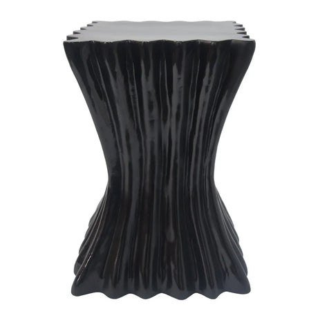 Wave Design Lightweight Concrete Outdoor Patio Side Table - Omega Lifestyles