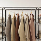 Portable Fabric Closet Wardrobe With Hanging Rod Organizer - Omega Lifestyles