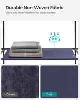 Portable Fabric Closet Wardrobe With Hanging Rod Organizer - Omega Lifestyles