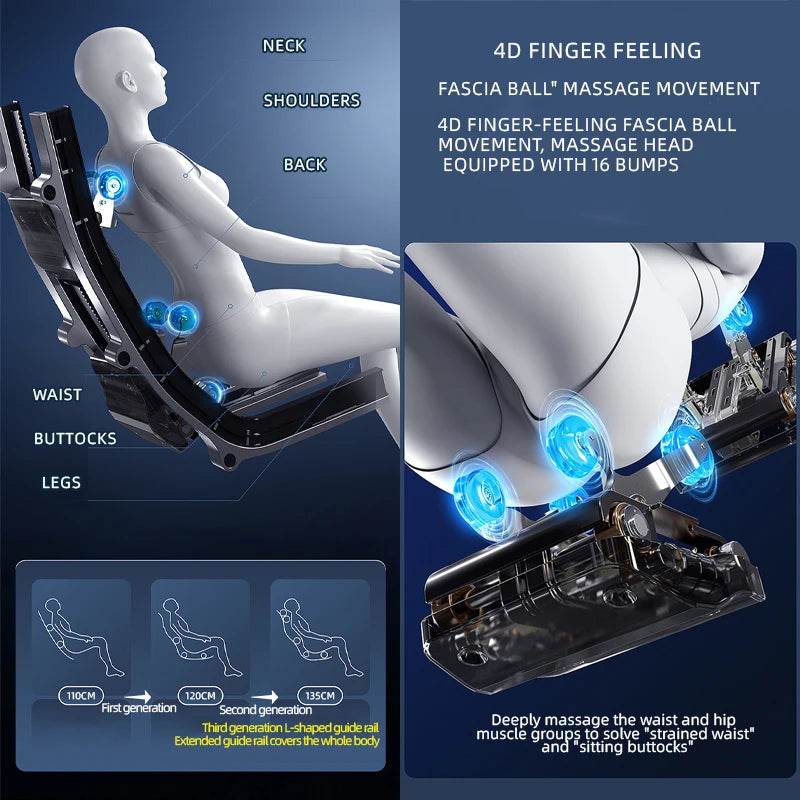 Sorae NimbusCore4D Zero Gravity Massage Chair - Omega Lifestyles