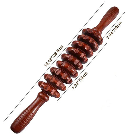 Wooden Curved Body Massage Roller For Cellulite Relief - Sleep Galleria