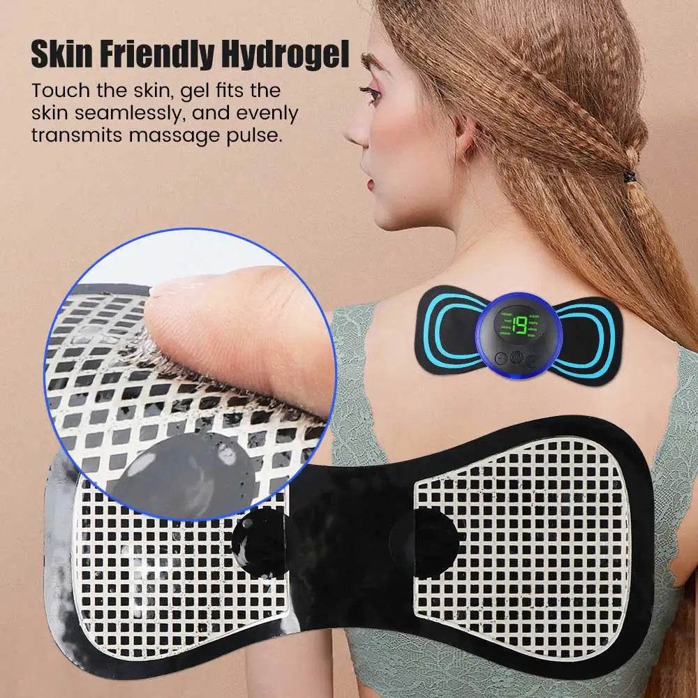 Portable EMS Neck Massager Electric Muscle Stimulator Patch - Omega Lifestyles