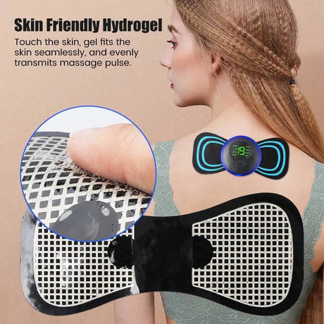 Portable EMS Neck Massager Electric Muscle Stimulator Patch - Omega Lifestyles