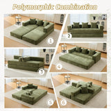 Foldable Chenille Foam Sofa Bed With Removable Cover - SUYOLS - Omega Lifestyles