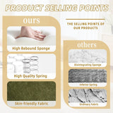 Foldable Chenille Foam Sofa Bed With Removable Cover - SUYOLS - Omega Lifestyles