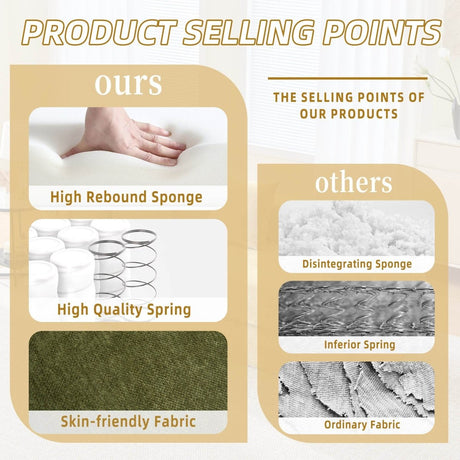 Foldable Chenille Foam Sofa Bed With Removable Cover - SUYOLS - Omega Lifestyles