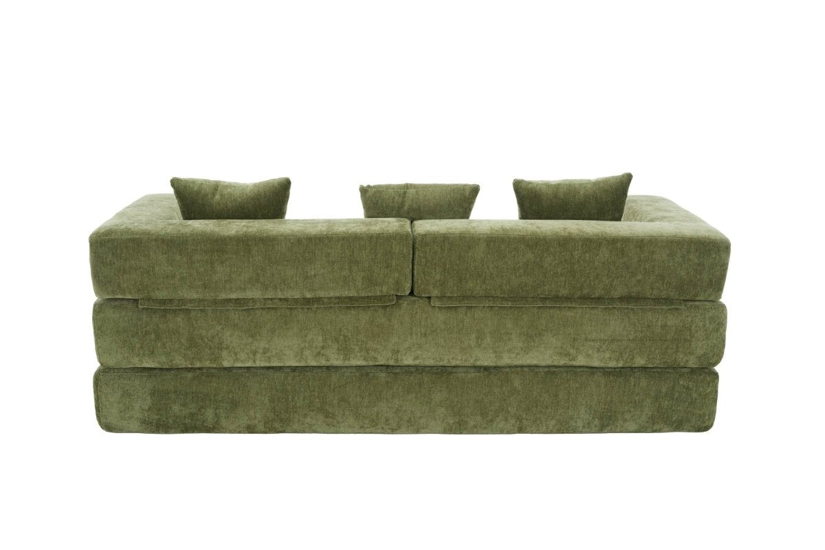 Foldable Chenille Foam Sofa Bed With Removable Cover - SUYOLS - Omega Lifestyles
