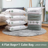 Cubic Vacuum Compression Storage Bags for Clothes and Travel - Omega Lifestyles