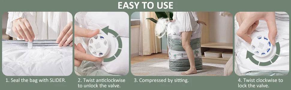 Cubic Vacuum Compression Storage Bags for Clothes and Travel - Omega Lifestyles