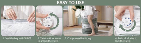 Cubic Vacuum Compression Storage Bags for Clothes and Travel - Omega Lifestyles