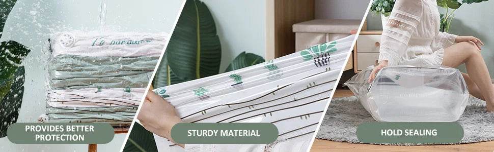 Cubic Vacuum Compression Storage Bags for Clothes and Travel - Omega Lifestyles