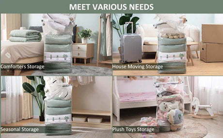 Cubic Vacuum Compression Storage Bags for Clothes and Travel - Omega Lifestyles