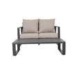 Aluminum Loveseat And Coffee Table Set With Cushions - Tino Tino - Omega Lifestyles