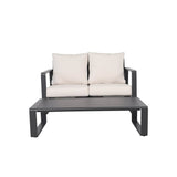Double Sofa And Rectangular Coffee Table Set With Cushions - Tino Tino - Omega Lifestyles