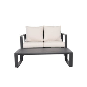 Double Sofa And Rectangular Coffee Table Set With Cushions - Omega Lifestyles