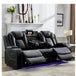 Power Reclining 3-Seater Sofa With Wireless Charger - Omega Lifestyles