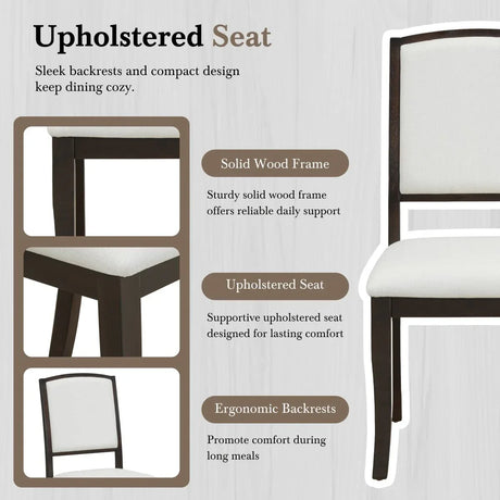 Farmhouse Extendable Round Solid Wood Dining Set - Omega Lifestyles