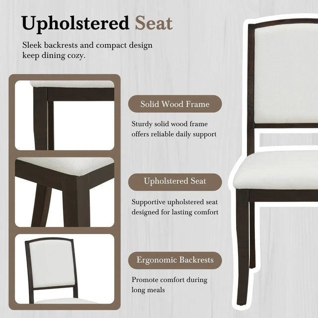 Farmhouse Extendable Round Solid Wood Dining Set - Omega Lifestyles