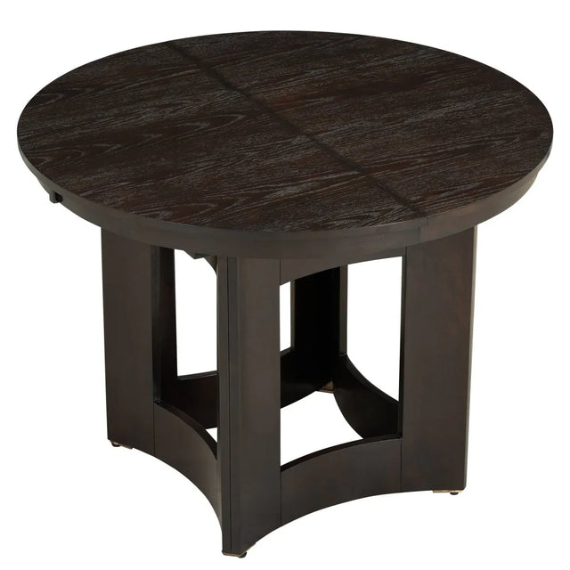 Farmhouse Extendable Round Solid Wood Dining Set - Omega Lifestyles