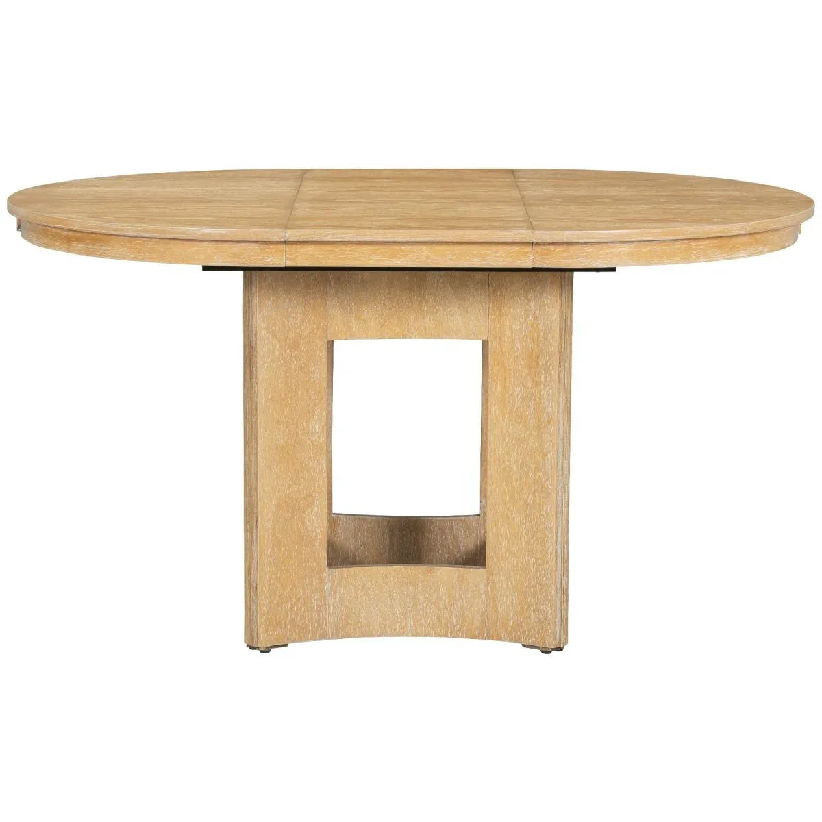 Farmhouse Extendable Round Wood Dining Table Set - Omega Lifestyles