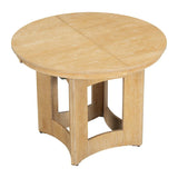 Farmhouse Extendable Round Wood Dining Table Set - Omega Lifestyles
