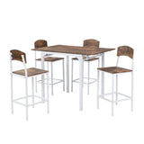 Farmhouse Metal Counter Height Drop Leaf Dining Set - Omega Lifestyles