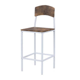 Farmhouse Metal Counter Height Drop Leaf Dining Set - Omega Lifestyles