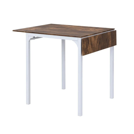 Farmhouse Metal Counter Height Drop Leaf Dining Set - Omega Lifestyles