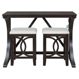 Farmhouse Rustic Solid Wood Counter Height Dining Set - Omega Lifestyles